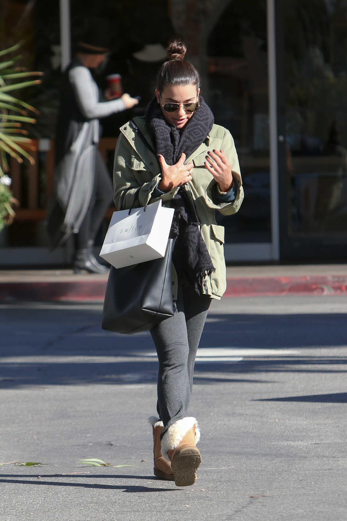 Lea Michele Goes Shopping in Bel-Air 12/02/2016-2