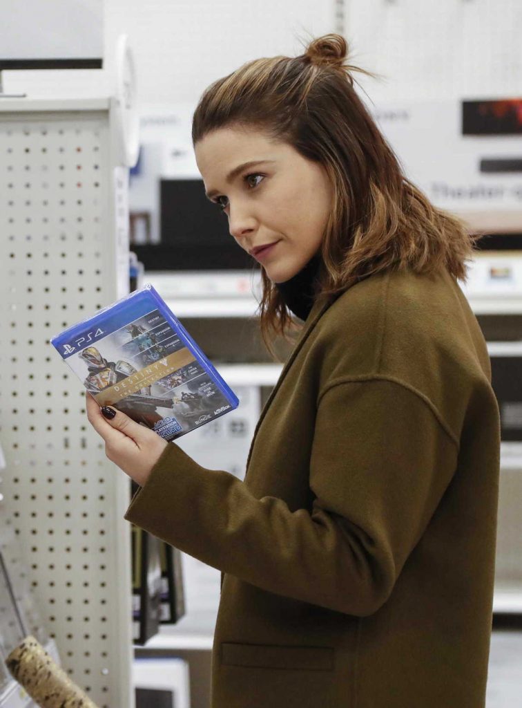 Sophia Bush Buys Destiny the Collection for PS4 at a Target in Chicago 12/12/2016-1