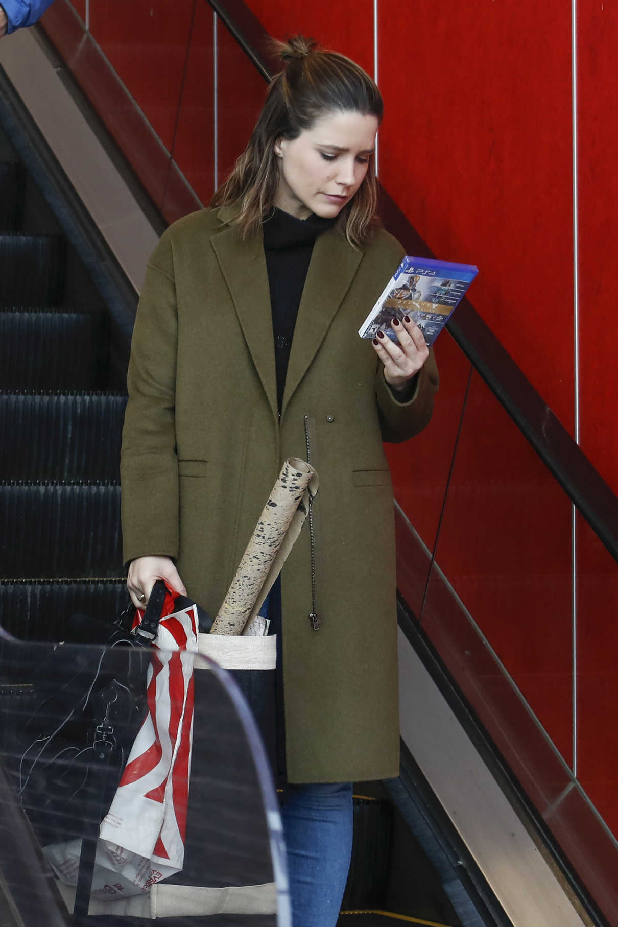 Sophia Bush Buys Destiny the Collection for PS4 at a Target in Chicago 12/12/2016-4