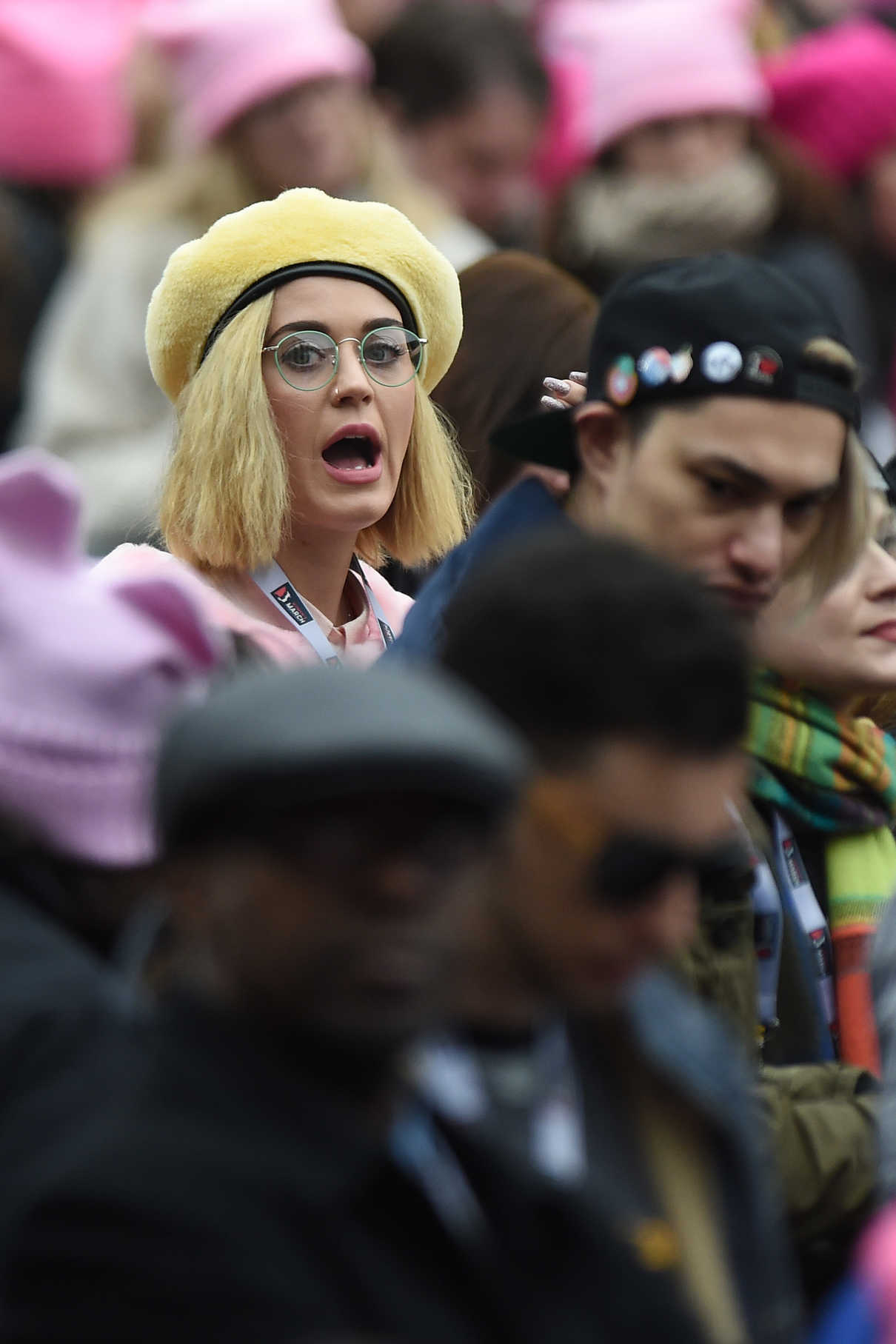 Katy Perry at the Women's March in Los Angeles 01/21/2017-5