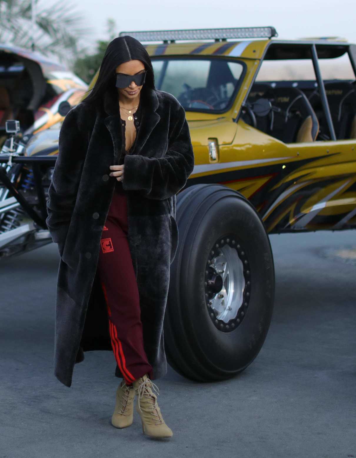 Kim Kardashian at ATV Riding in Dubai 01/15/2017-2