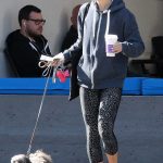 Laura Vandervoort Walks Her Dog in West Hollywood 01/26/2017