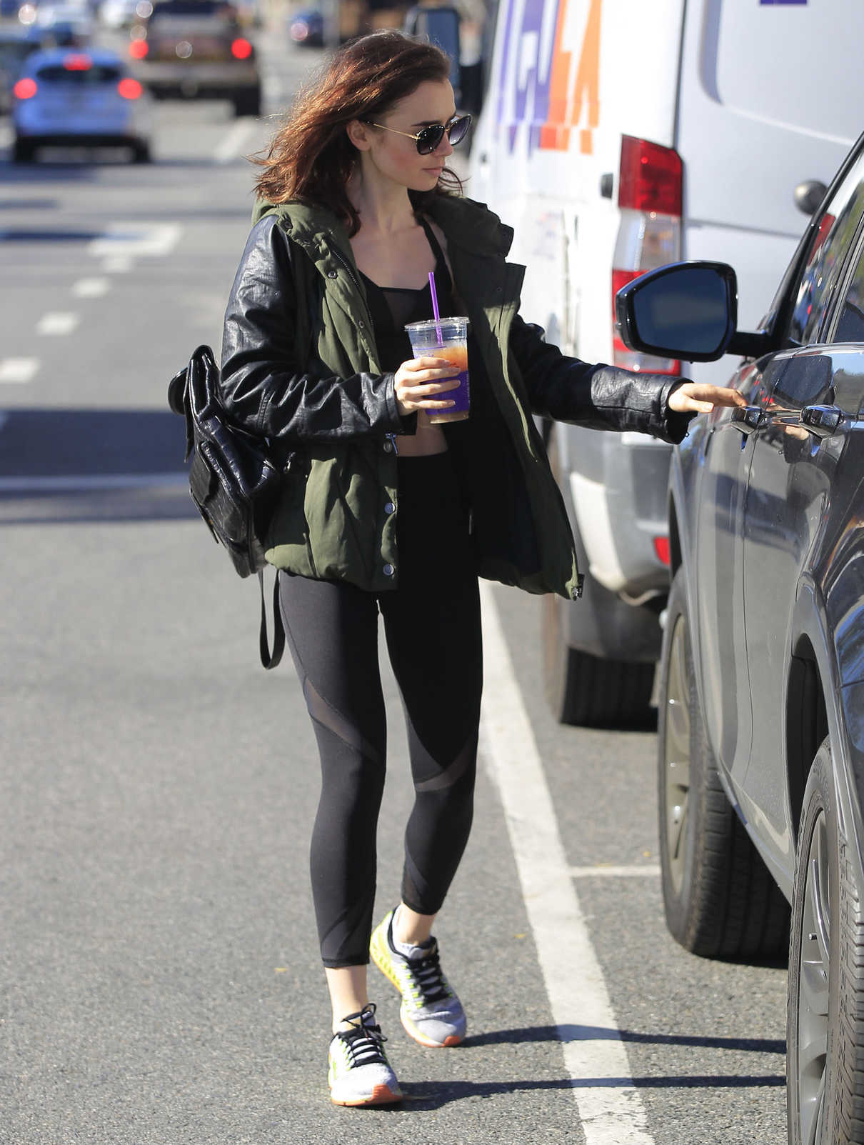 Lily Collins Leaves the Gym in Beverly Hills 01/27/2017-4