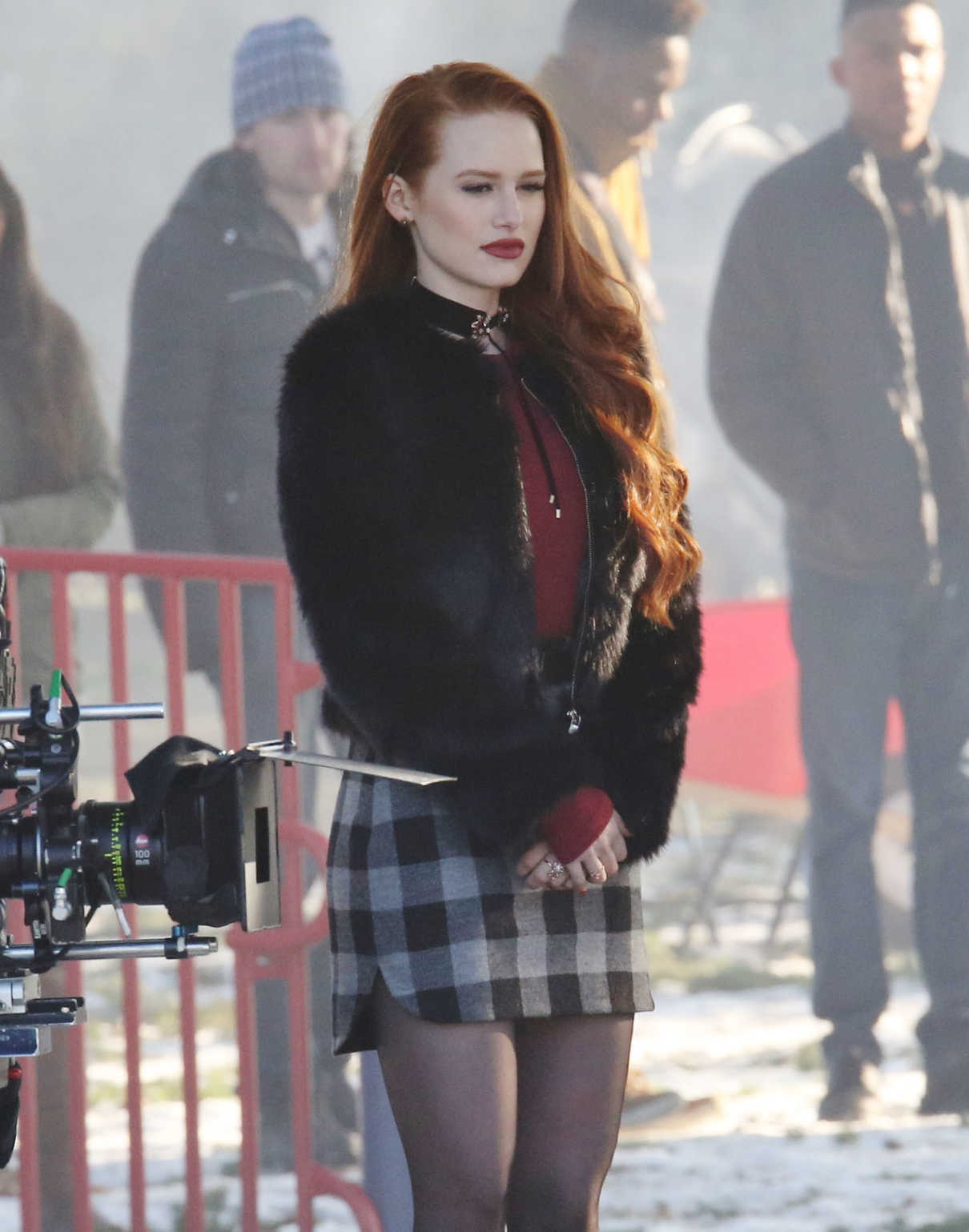 Madelaine Petsch on the Set of Riverdale in Vancouver 01/13/2017-4