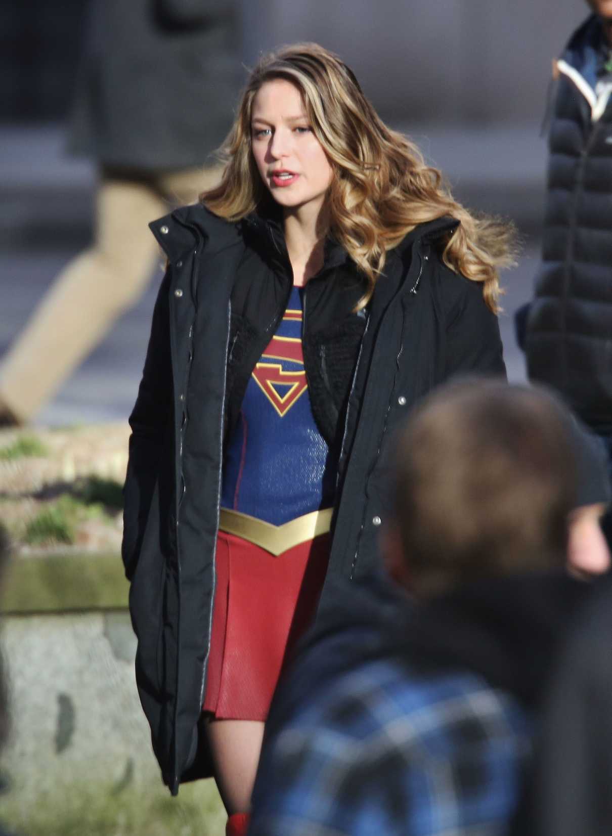 Melissa Benoist on the Set of Supergirl in Vancouver 01/05/2017-3