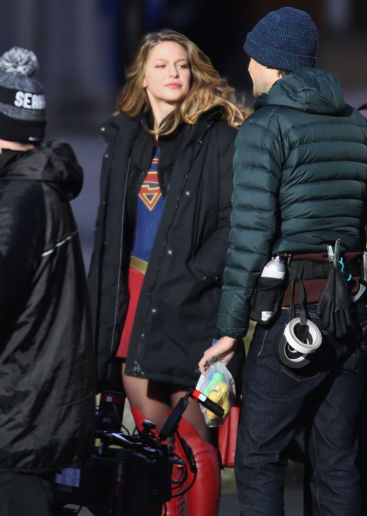 Melissa Benoist on the Set of Supergirl in Vancouver 01/05/2017-5