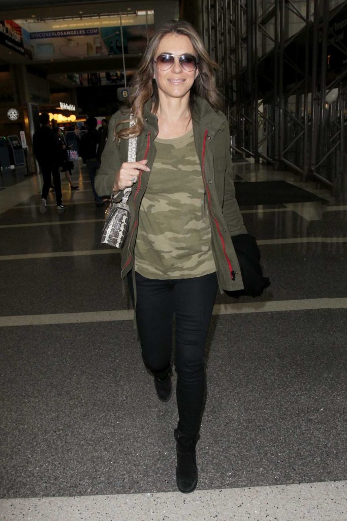 Elizabeth Hurley Was Seen at LAX Airport in Los Angeles 02/20/2017-1