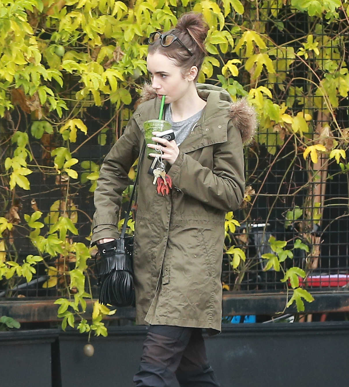 Lily Collins Arrives to the Massage Place in West Hollywood 02/19/2017-5