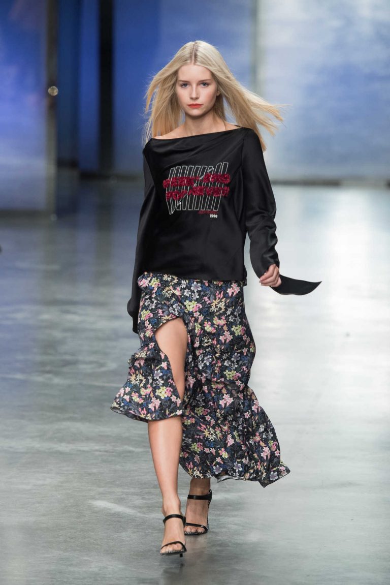 Lottie Moss at the Topshop Unique Show During the London Fashion Week