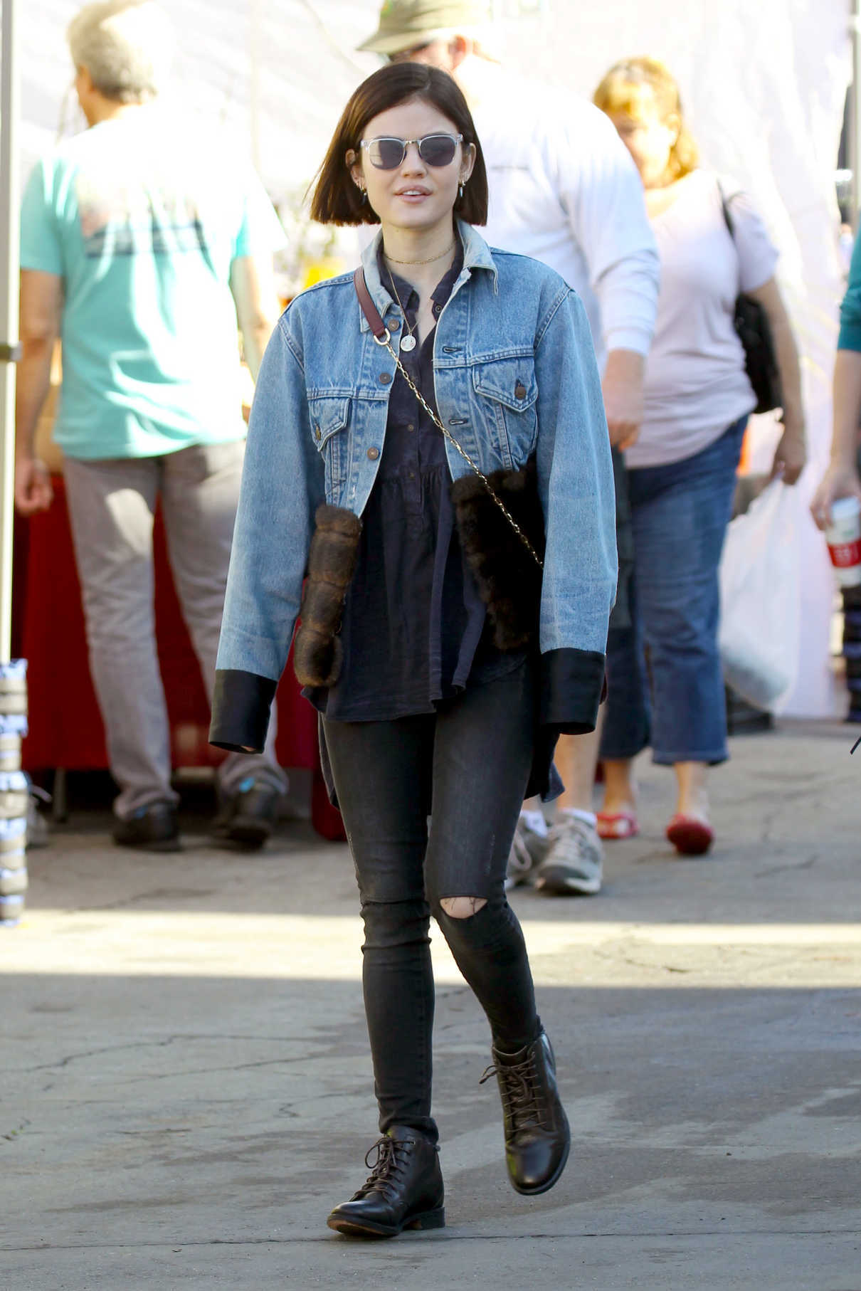 Lucy Hale Arrives to a Local Flea Market in Los Angeles 02/19/2017-2