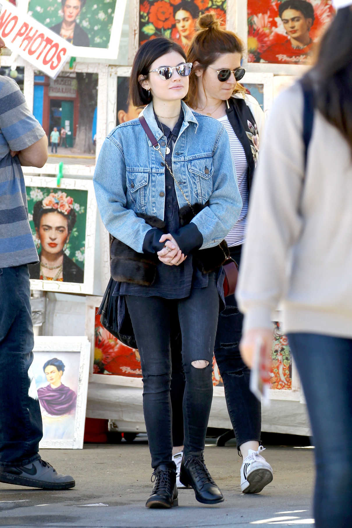 Lucy Hale Arrives to a Local Flea Market in Los Angeles 02/19/2017-3