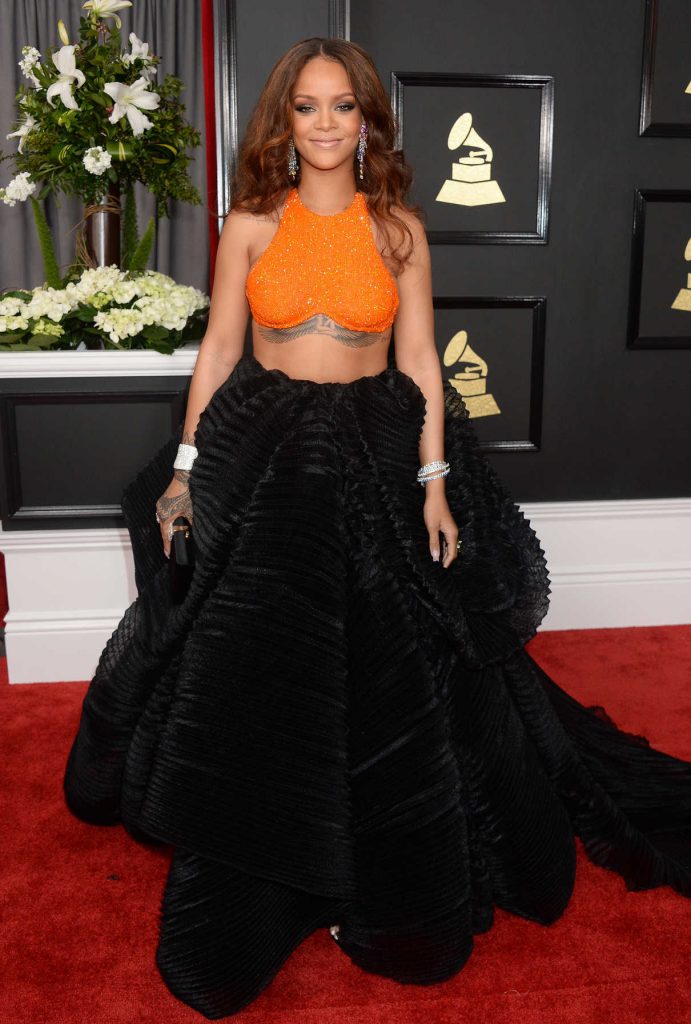 Rihanna at the 59th Grammy Awards in Los Angeles 02/12/2017-1
