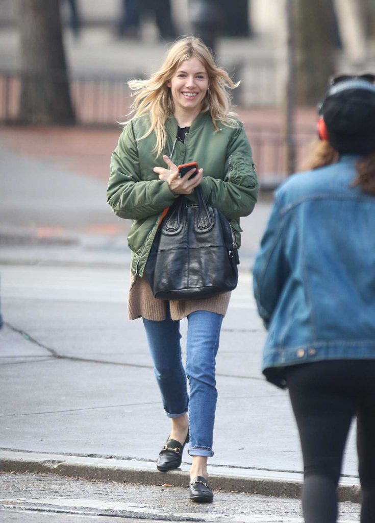 Sienna Miller Was Seen Out in the East Village, New York 02/08/2017-1