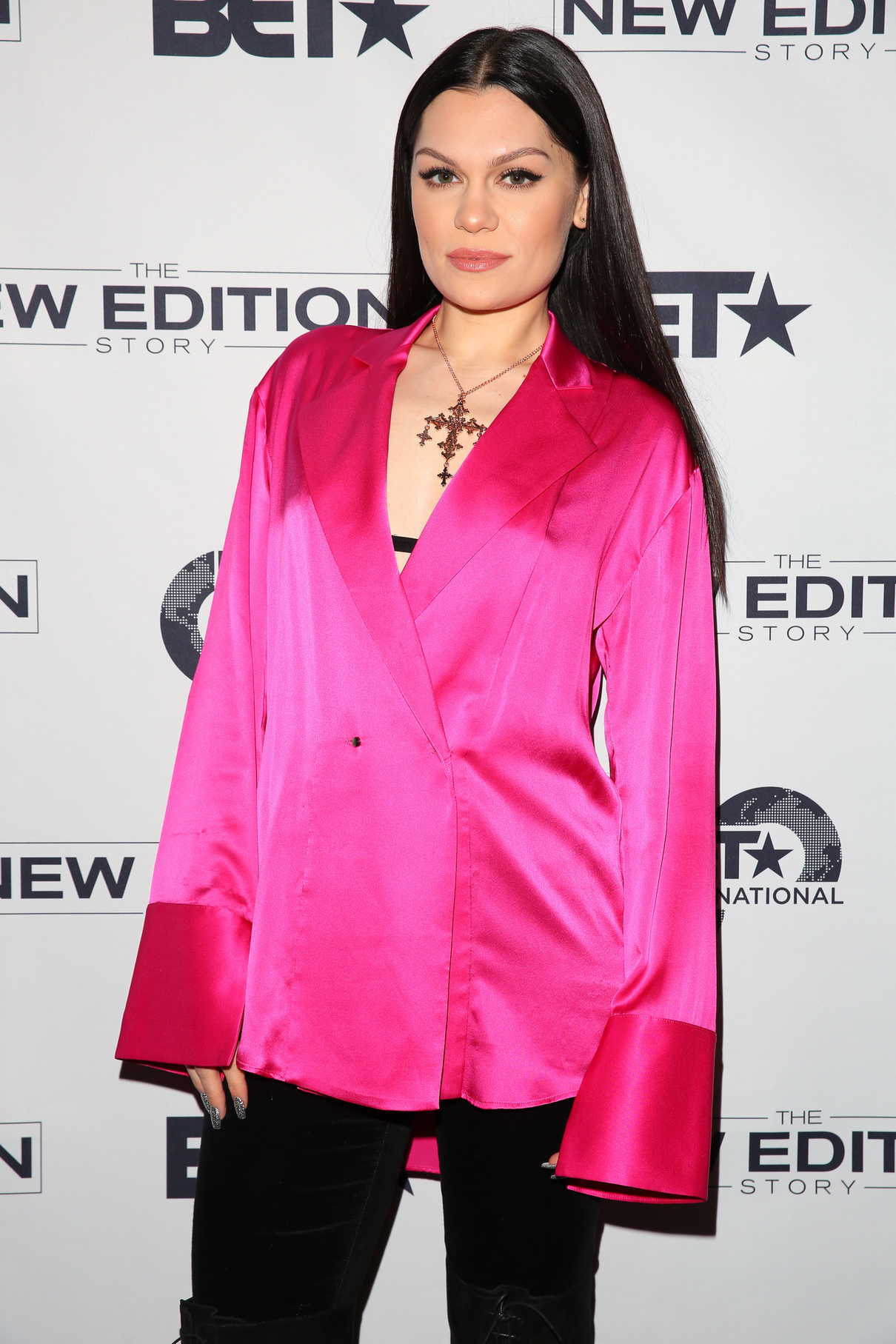 Jessie J at the BET Presents the New Edition Story VIP Screening in London 02/28/2017-3