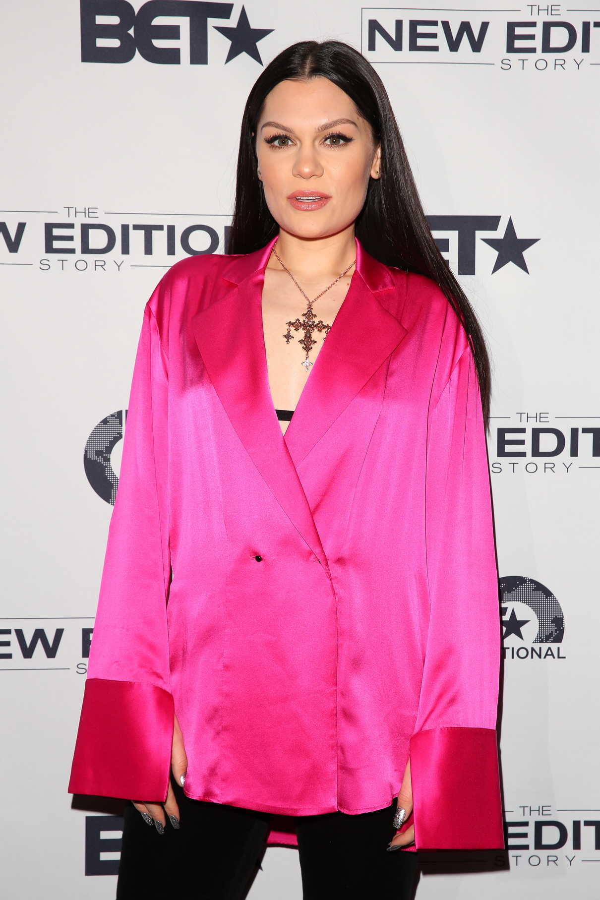 Jessie J at the BET Presents the New Edition Story VIP Screening in London 02/28/2017-5