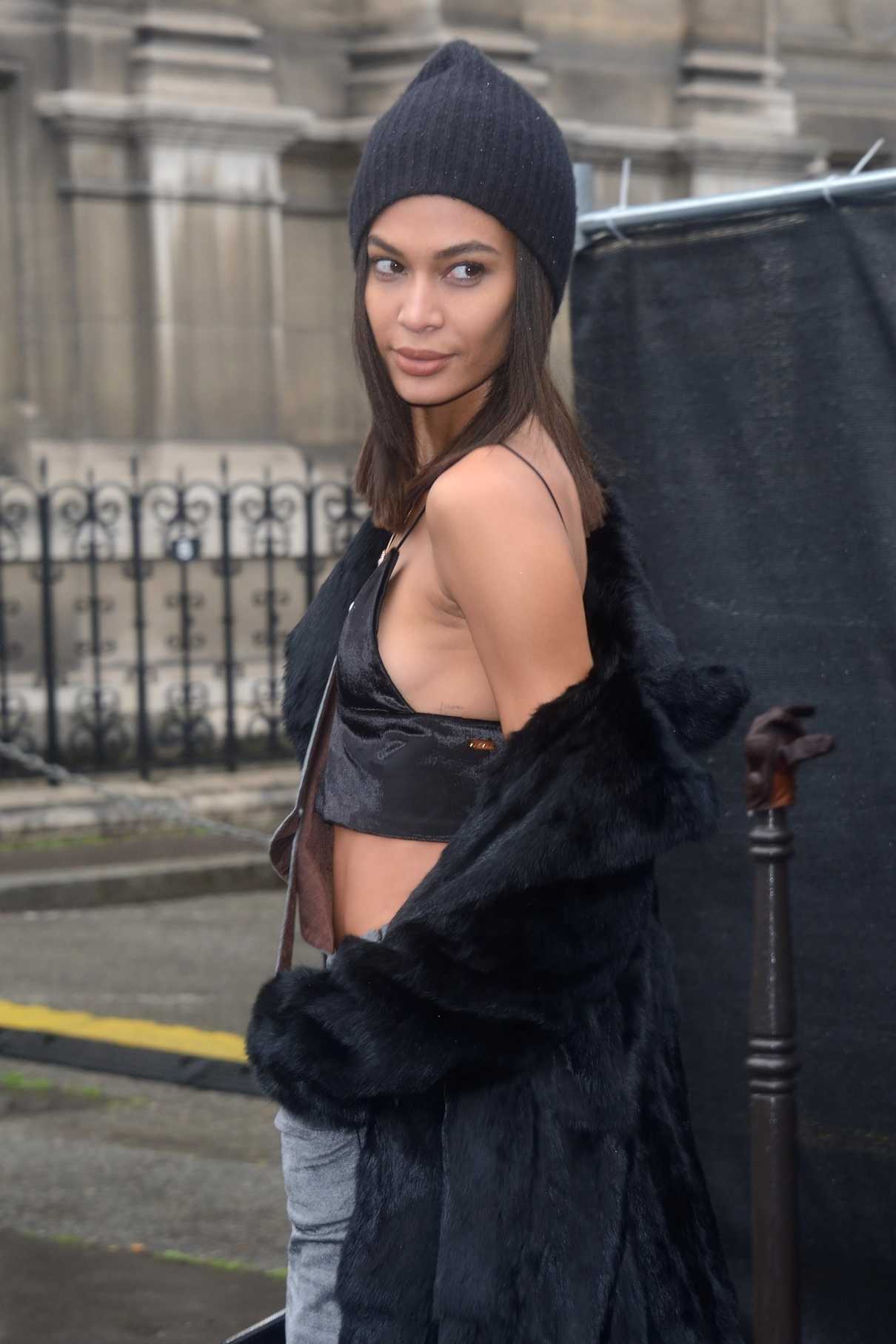 Joan Smalls at the Lanvin Show During the Paris Fashion Week 03/01/2017-5