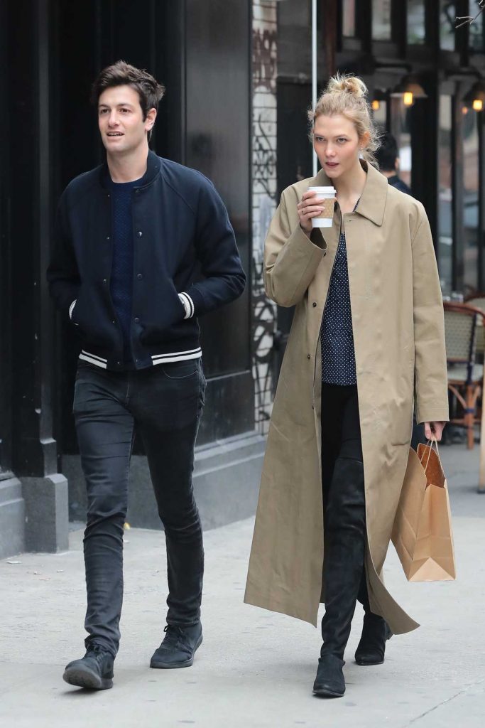 Karlie Kloss Goes Shopping With Joshua Kushner in SoHo, NY 03/26/2017-1