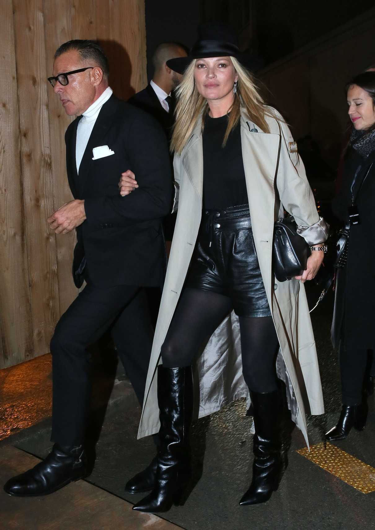 Kate Moss at the Saint Laurent Show During the Paris Fashion Week 02/28/2017-5