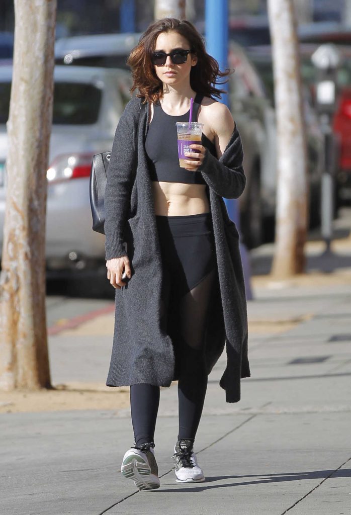 Lily Collins Leaves the Gym in Beverly Hills 03/30/2017-1