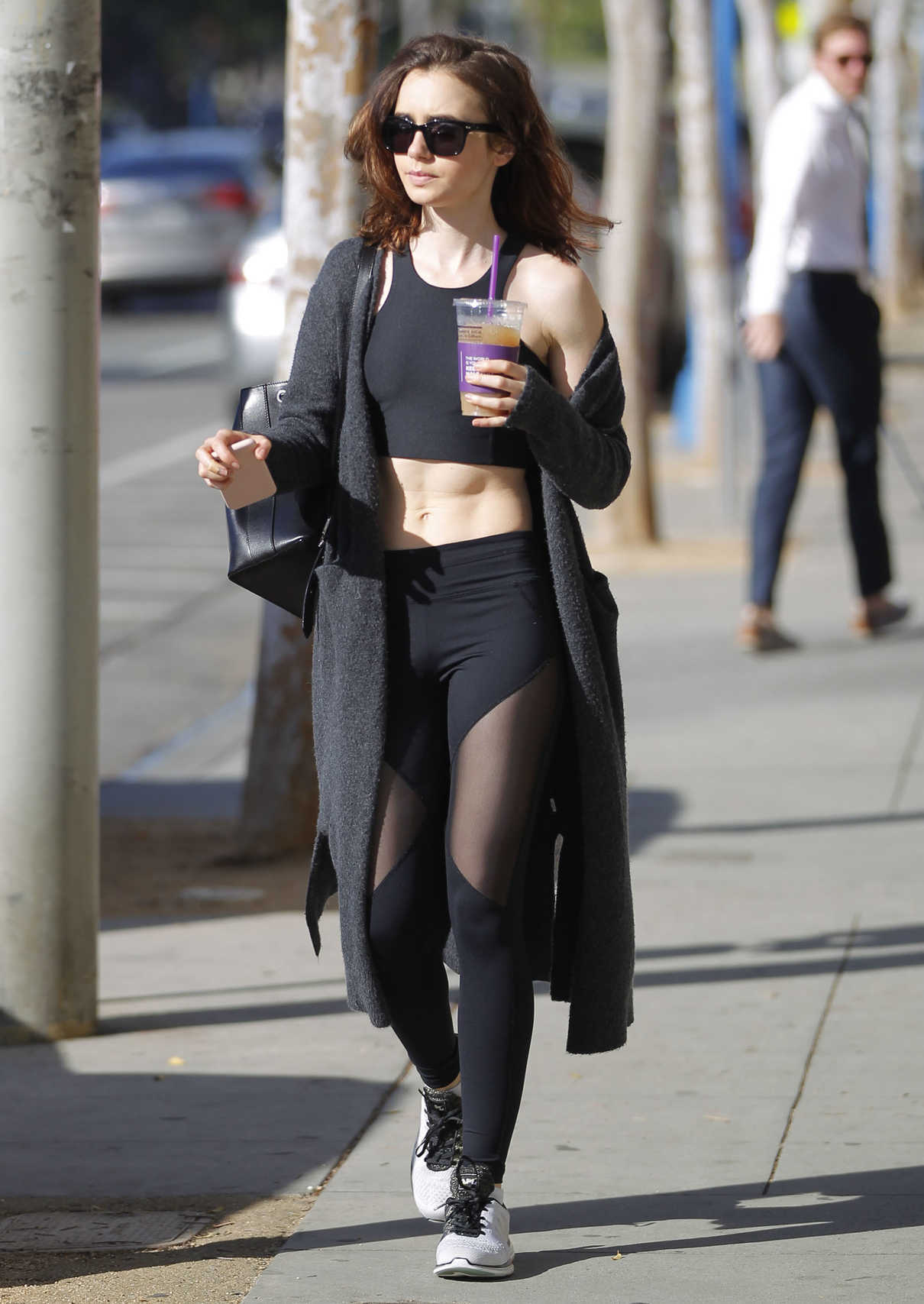 Lily Collins Leaves the Gym in Beverly Hills 03/30/2017-3