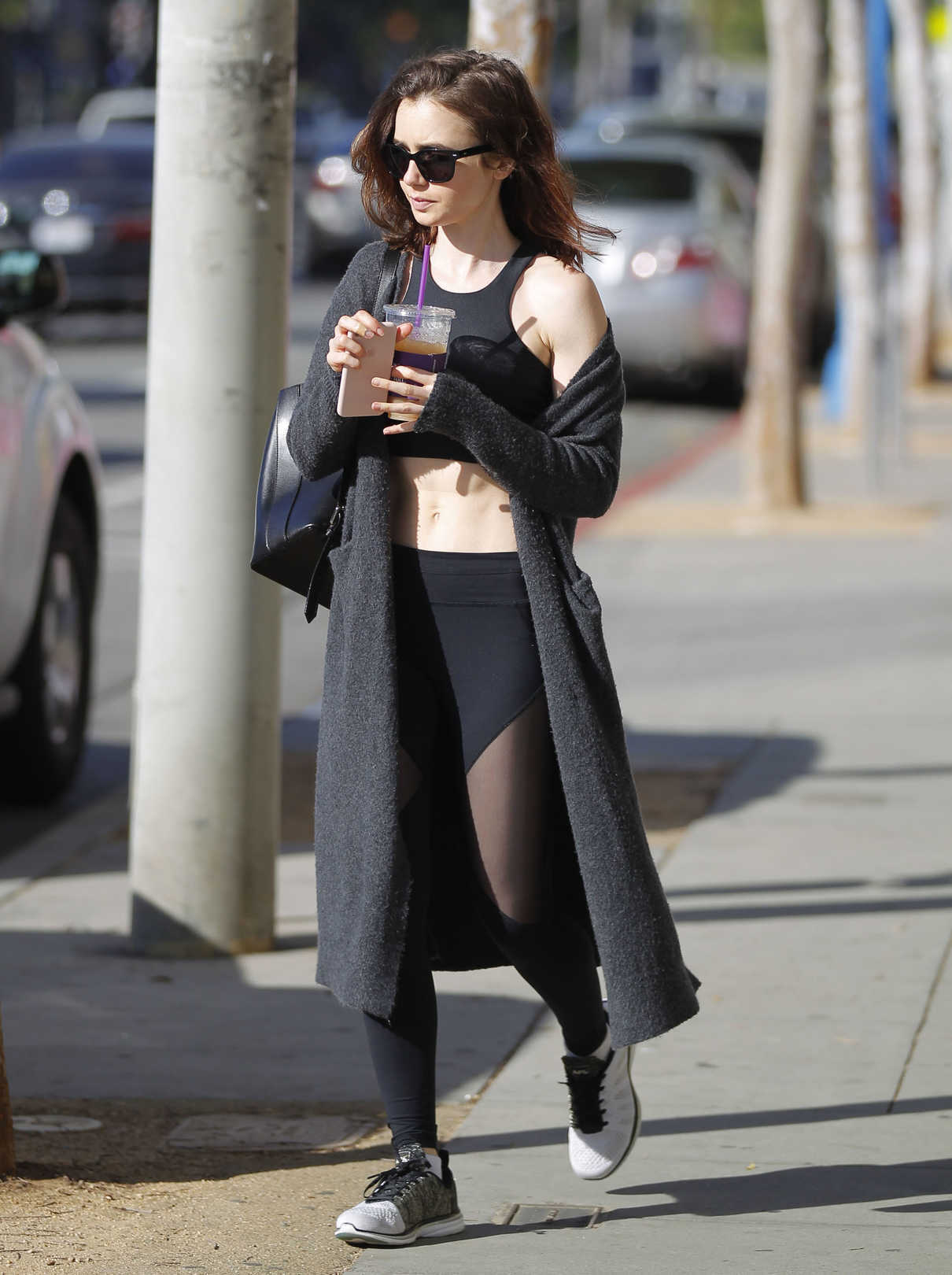 Lily Collins Leaves the Gym in Beverly Hills 03/30/2017-4