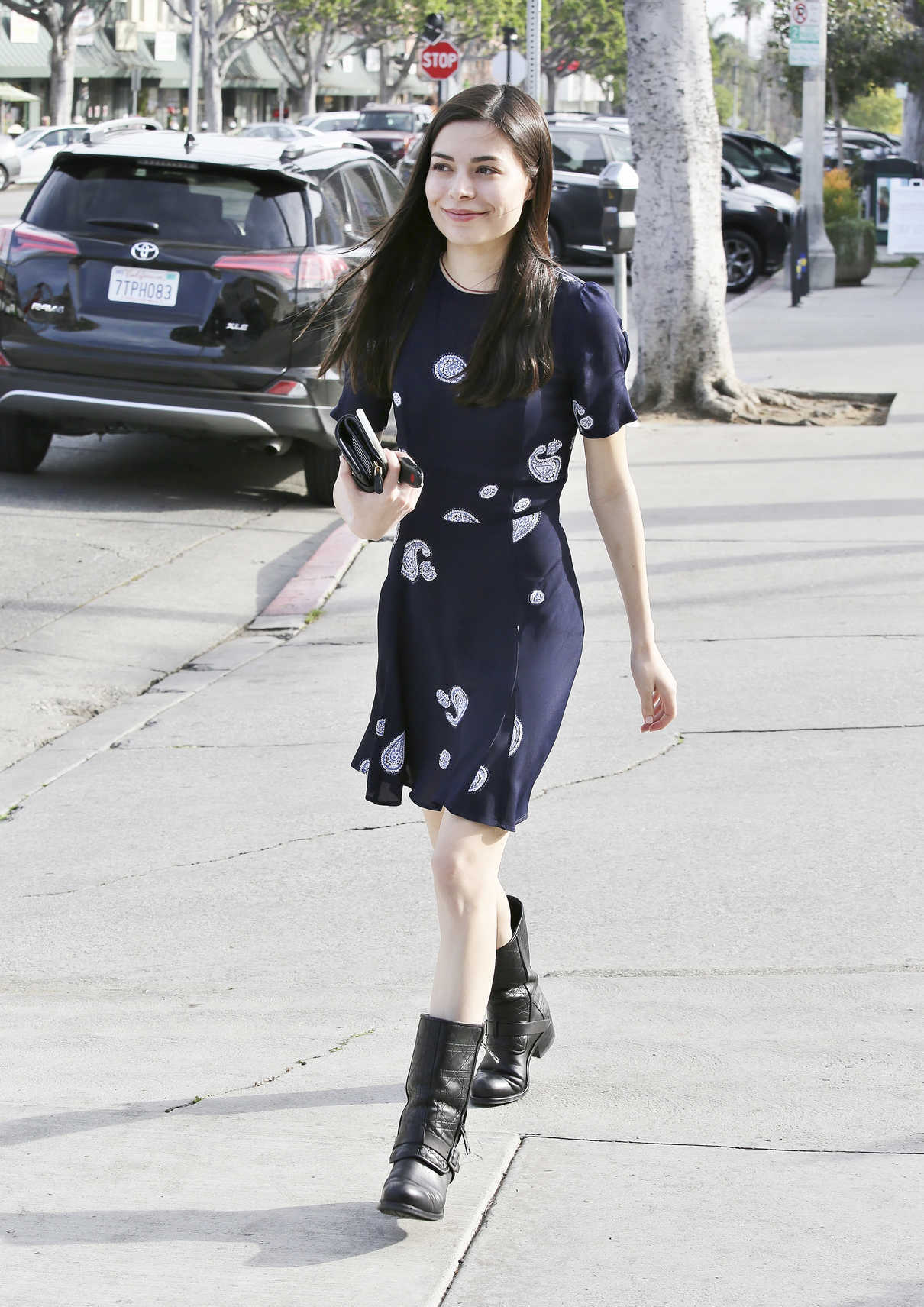 Miranda Cosgrove Wears a Cute Boots Out in Los Angeles 03/14/2017-2