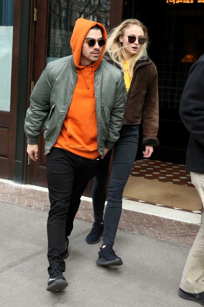 Sophie Turner Leaves the Greenwich Hotel in Tribeca With Her Boyfriend Joe Jonas 03/03/2017-1