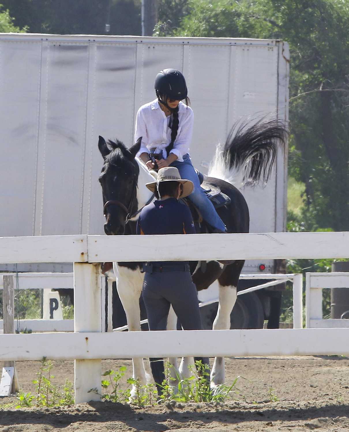 Vanessa Hudgens Does a Horse Ride Out in LA 03/16/2017-4