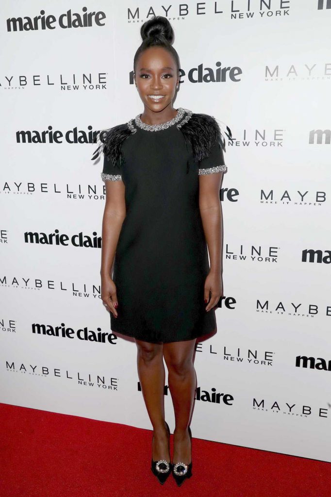Aja Naomi King at the Marie Claire Celebrates Fresh Faces Event in Los Angeles 04/21/2017-2