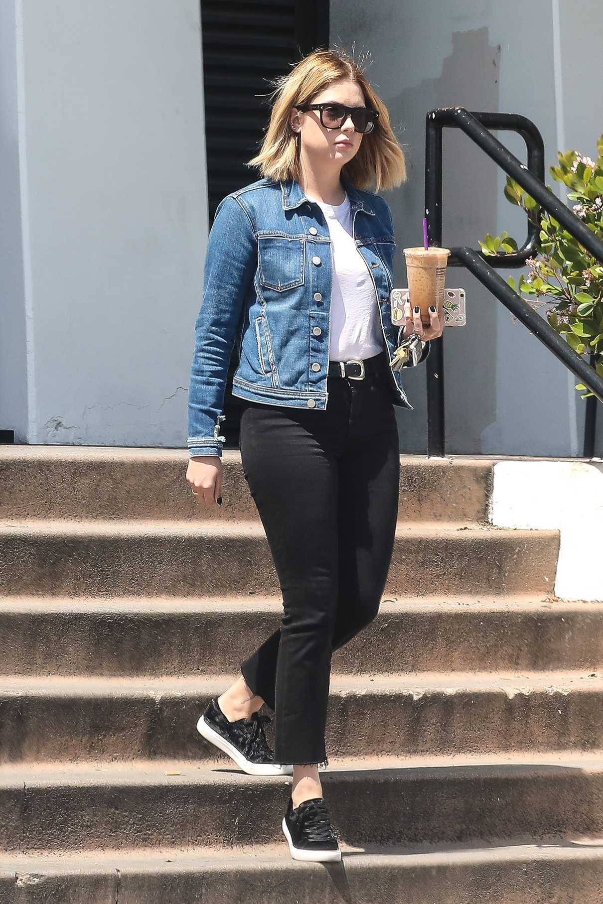 Ashley Benson Makes a Coffee Run Out in LA 04/10/2017-5