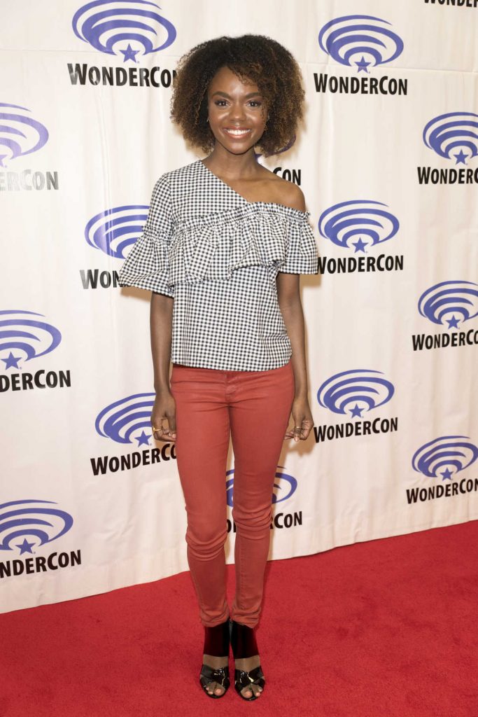 Hayley Law at the Riverdale Press Room at WonderCon in Anaheim 04/01/2017-1