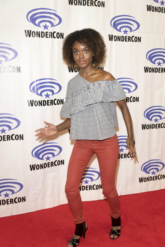 Hayley Law at the Riverdale Press Room at WonderCon in Anaheim 04/01/2017-2