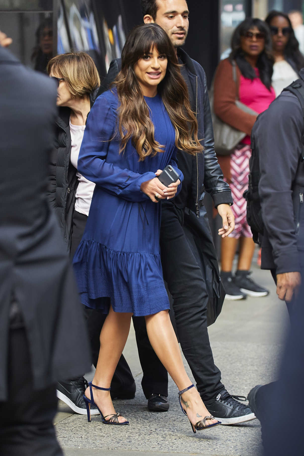 Lea Michele Arrives at Good Morning America in New York City 04/28/2017-3