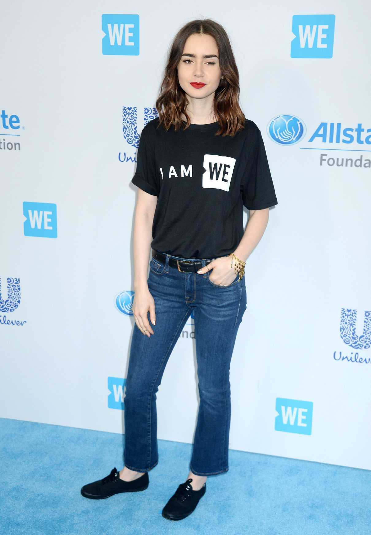 Lily Collins at WE Day California in Los Angeles 04/27/2017-2