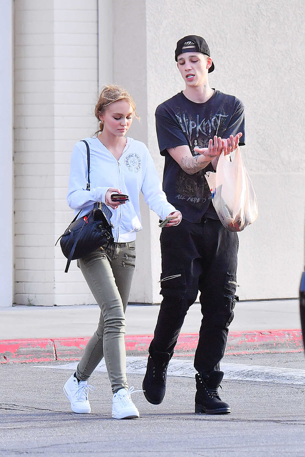 Lily-Rose Depp and Her Boyfriend Ash Stymest Leave a Petsmart in Los Angeles 04/28/2017-4