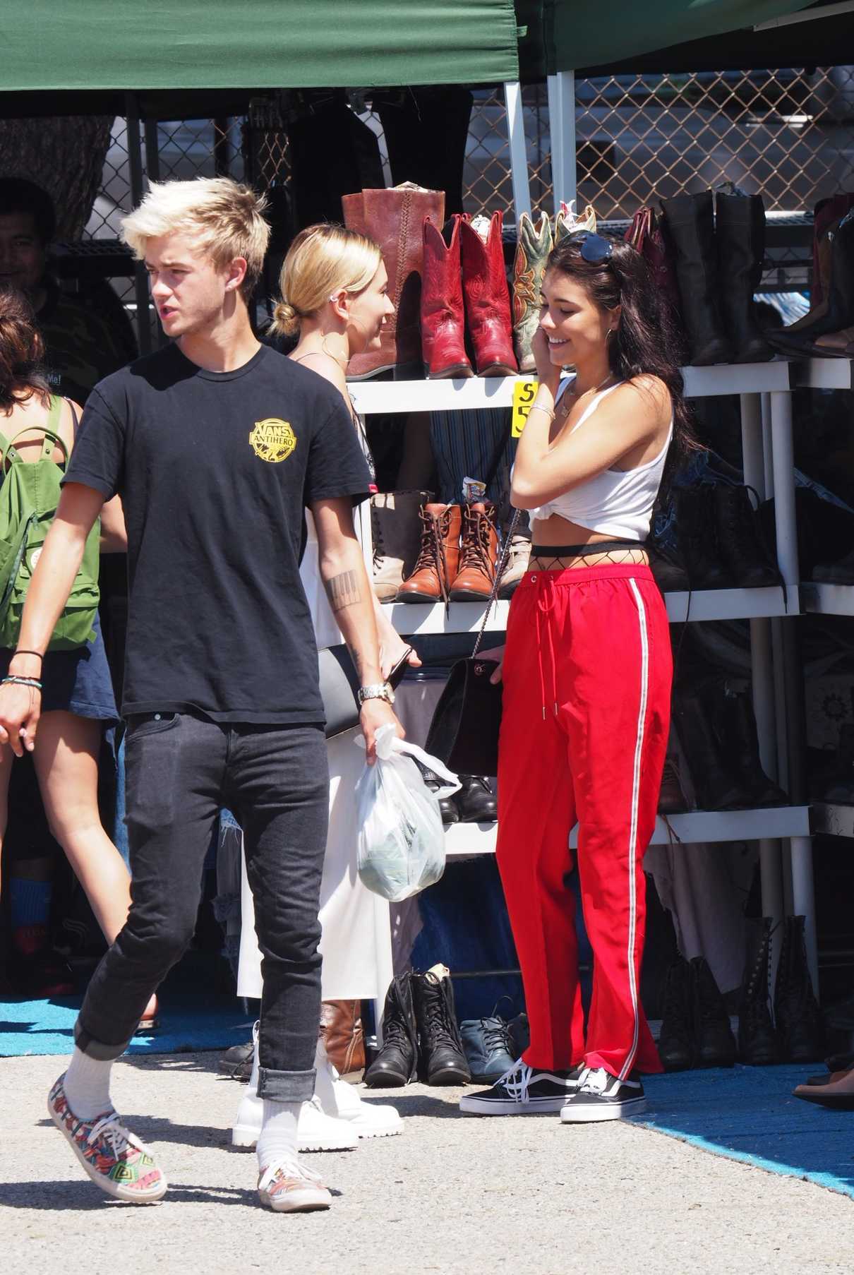 Madison Beer Goes to the Trading Post Flea Market in Hollywood 04/02/2017-3