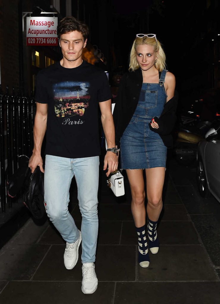 Pixie Lott and Oliver Cheshire Enjoy a Date Night in London 04/07/2017-1