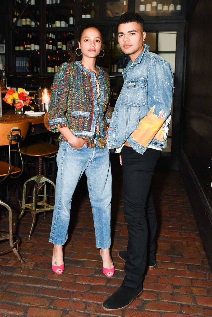 Sasha Lane at the Sally Singer and Lisa Love Host Denim Dinner at the Gjelina in Los Angeles 04/05/2017-2