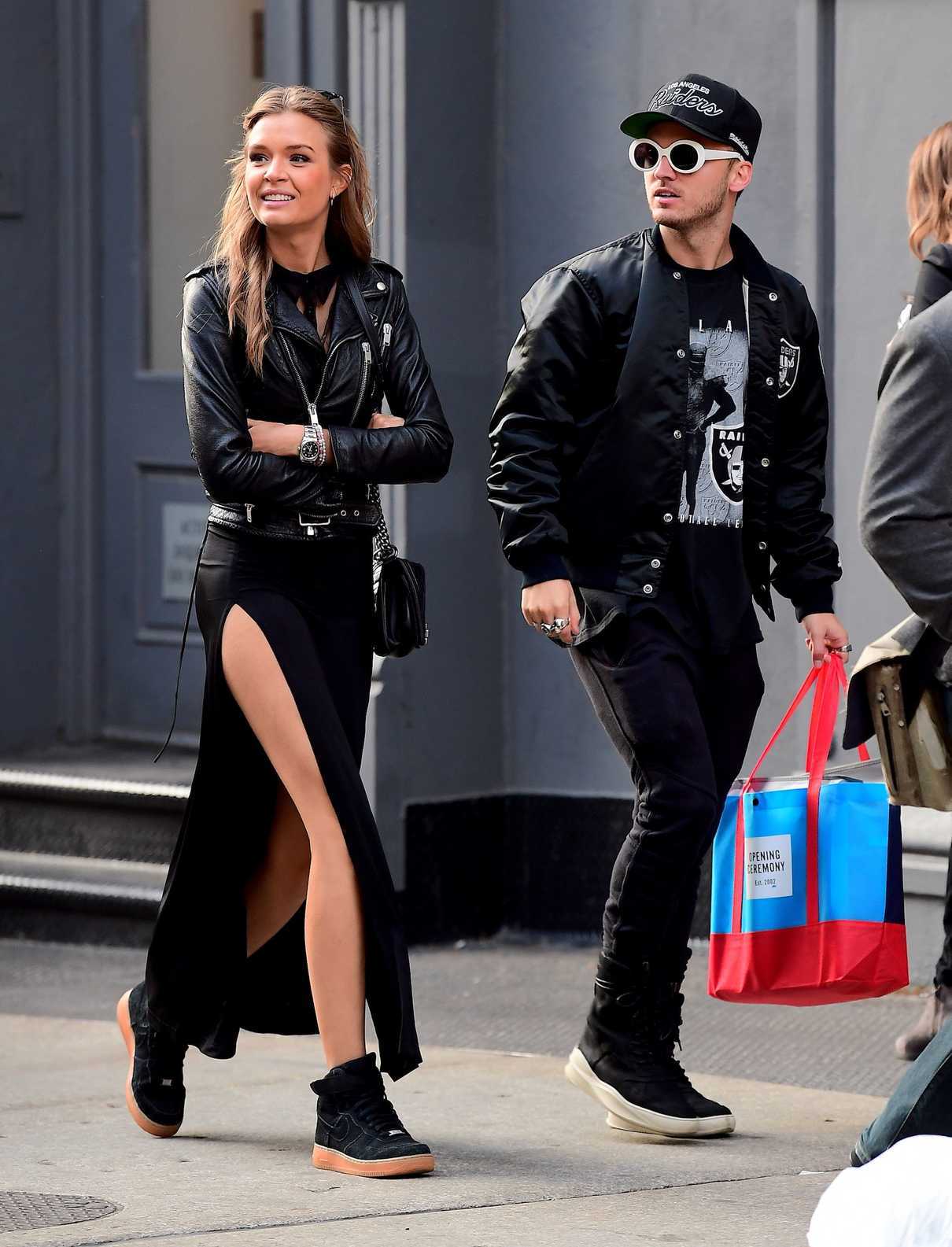 Josephine Skriver Was Seen Out in NYC With Her Boyfriend Alexander Deleon 05/13/2017-2