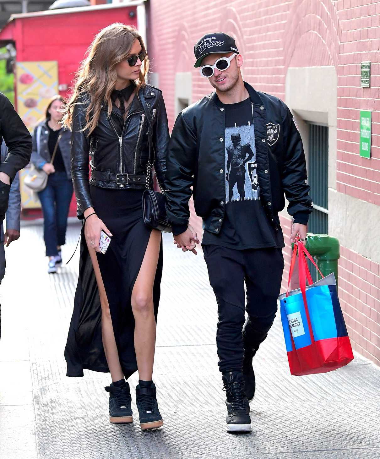 Josephine Skriver Was Seen Out in NYC With Her Boyfriend Alexander Deleon 05/13/2017-5