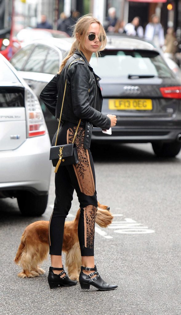 Kimberley Garner Walks Her Dog Out in London 05/14/2017-1