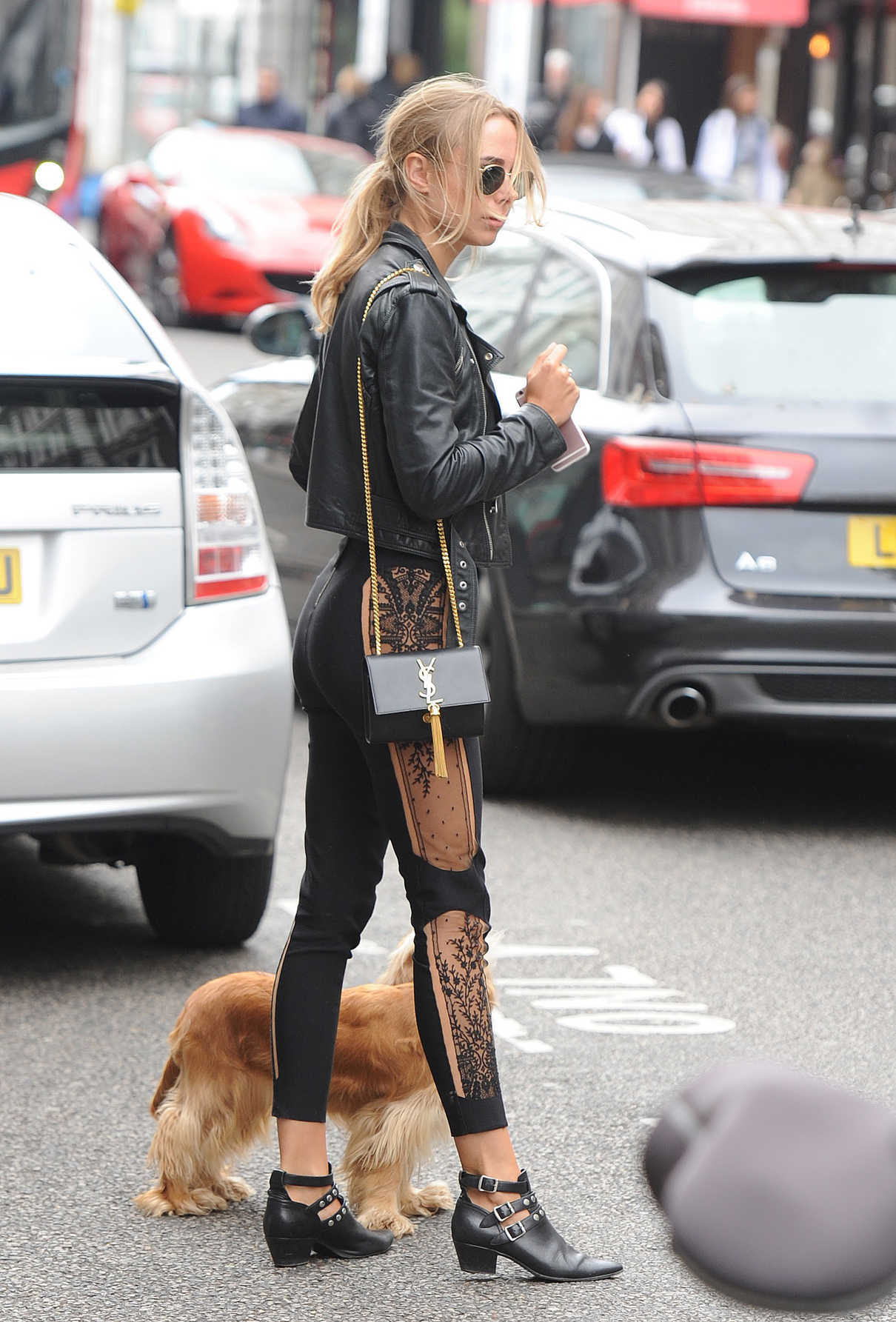 Kimberley Garner Walks Her Dog Out in London 05/14/2017-2