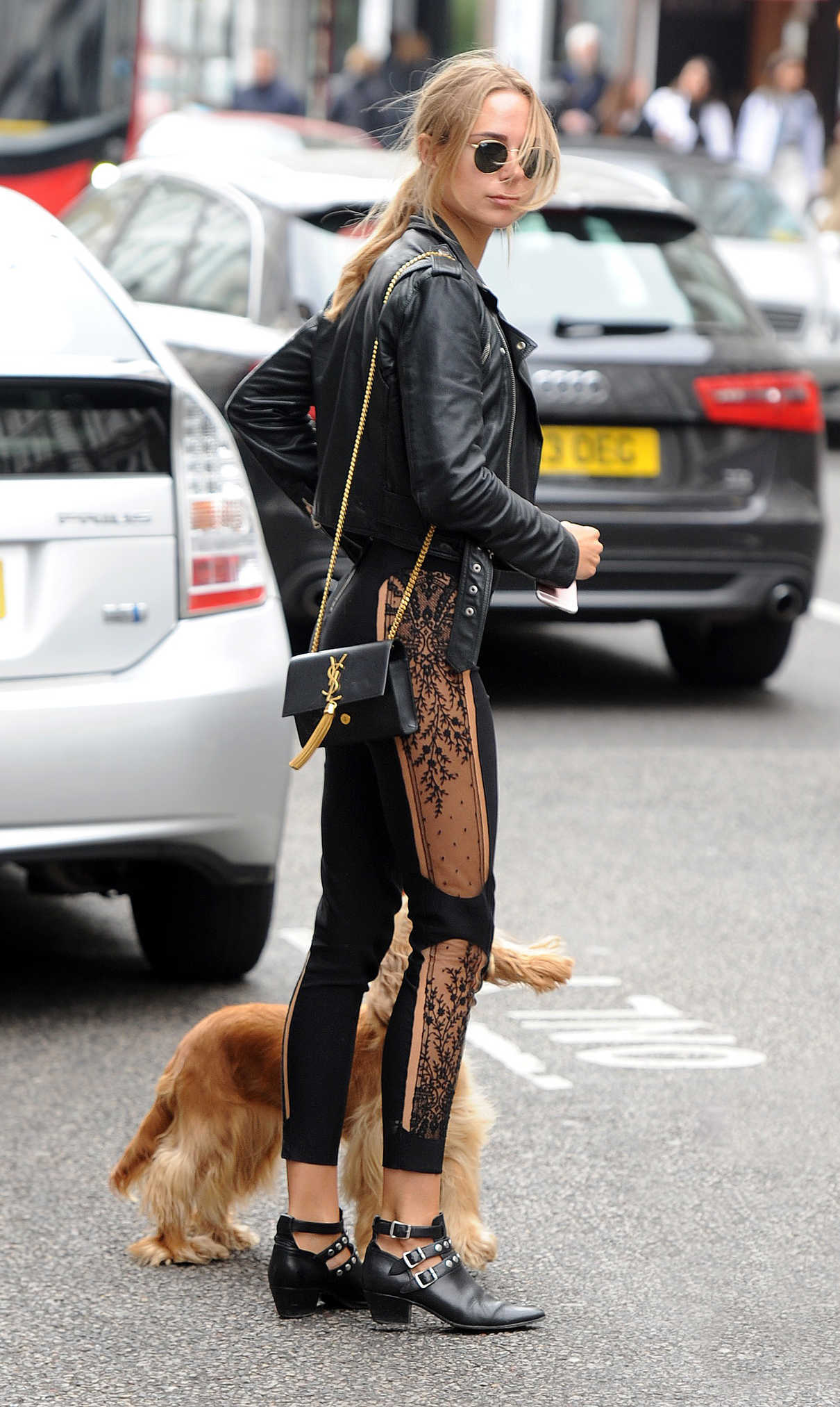 Kimberley Garner Walks Her Dog Out in London 05/14/2017-3