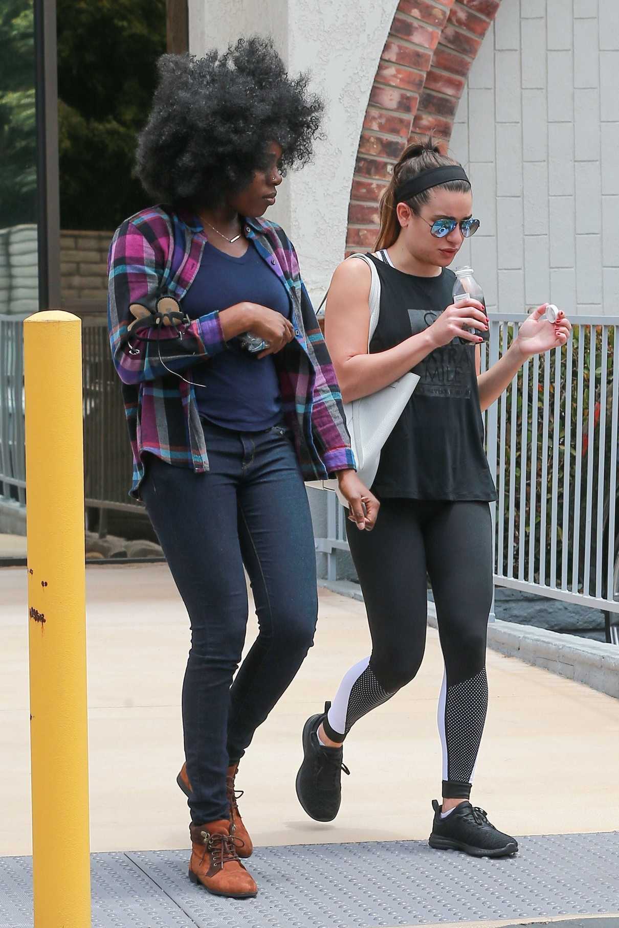 Lea Michele Leaves the Gym in Santa Monica 05/26/2017-2
