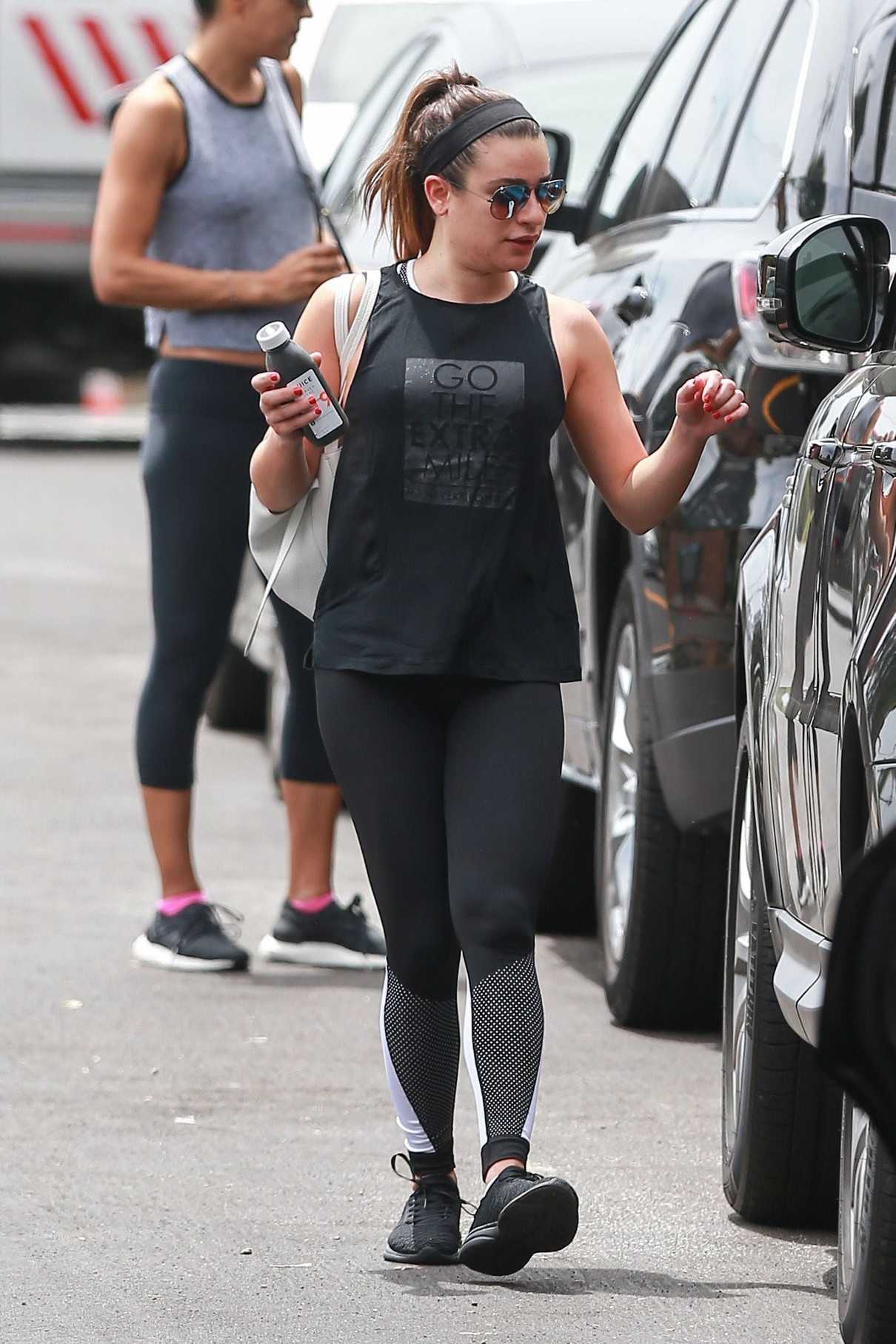 Lea Michele Leaves the Gym in Santa Monica 05/26/2017-4