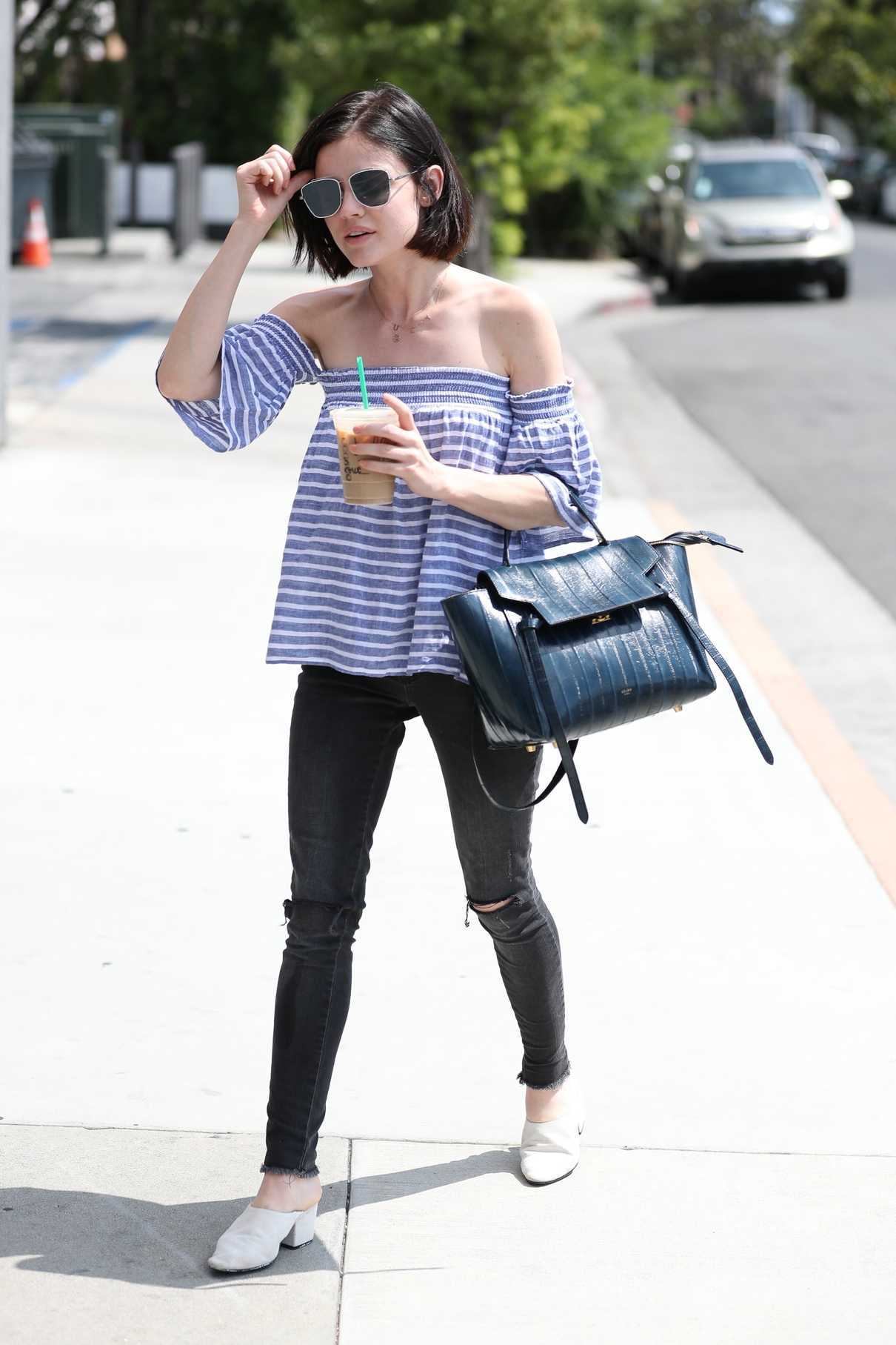 Lucy Hale Grabs a Morning Coffee in West Hollywood 05/26/2017-2