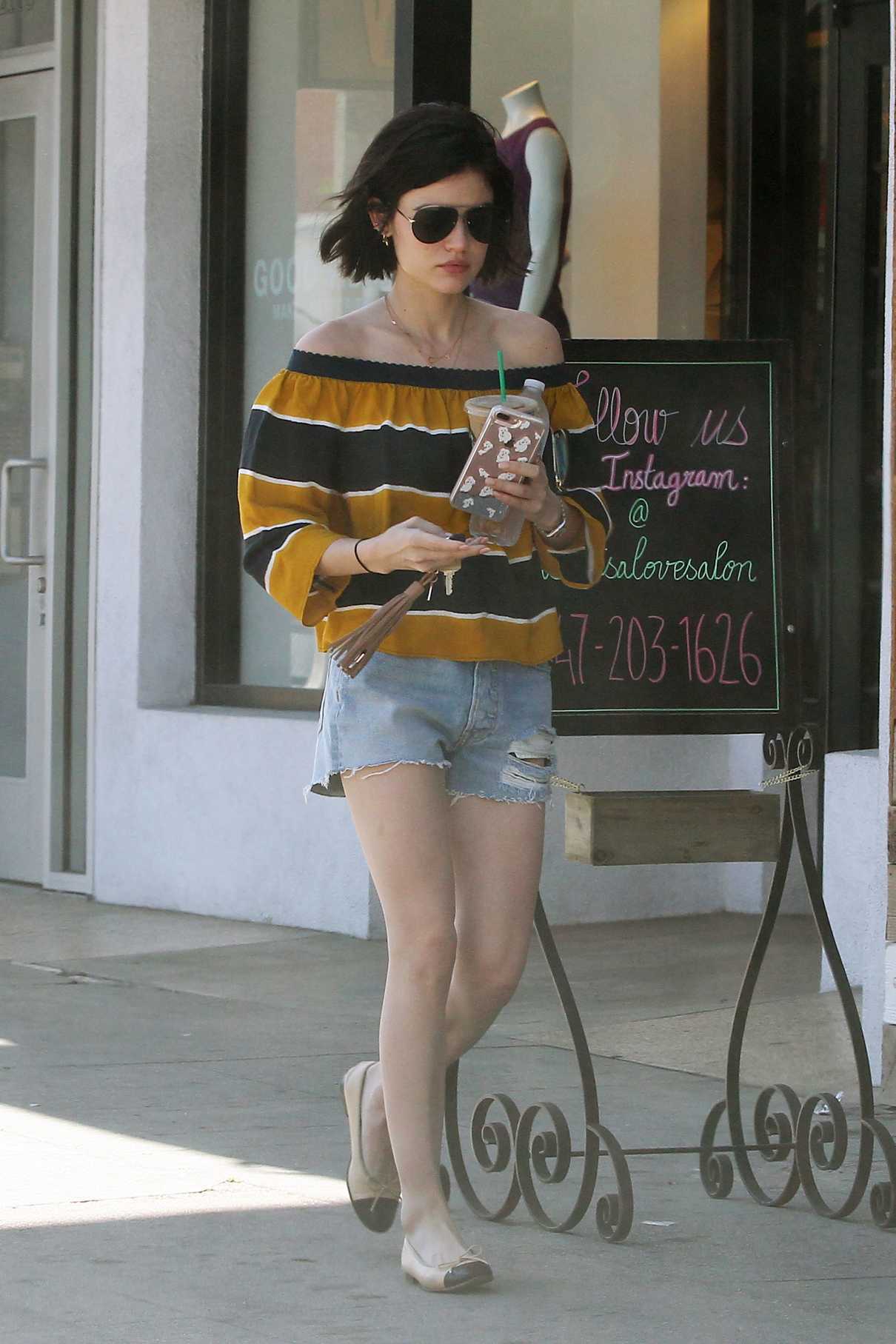 Lucy Hale Leaves a Starbucks in Los Angeles 05/23/2017-5