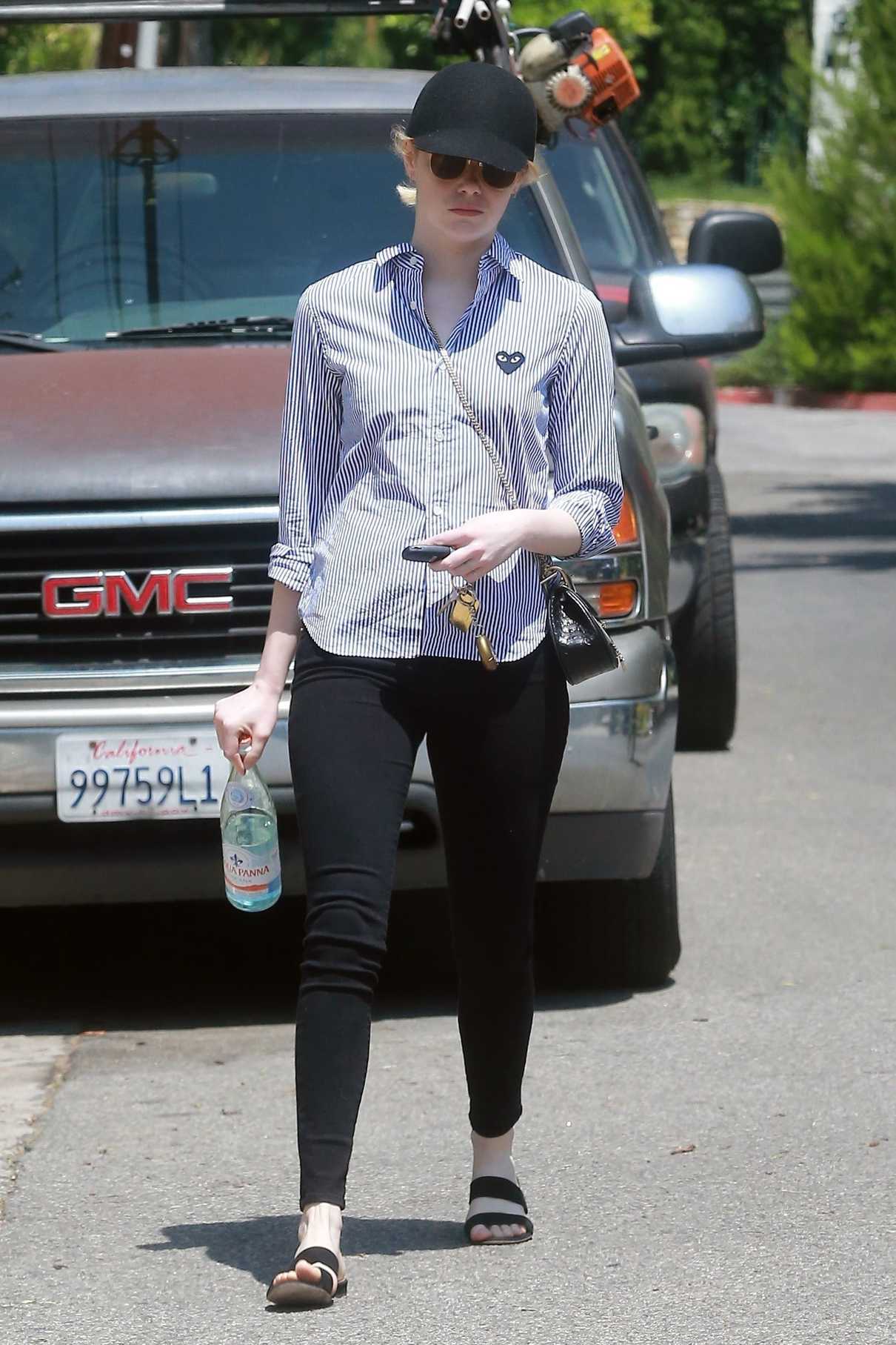 Emma Stone Leaves a Friend's House in LA 06/01/2017-4