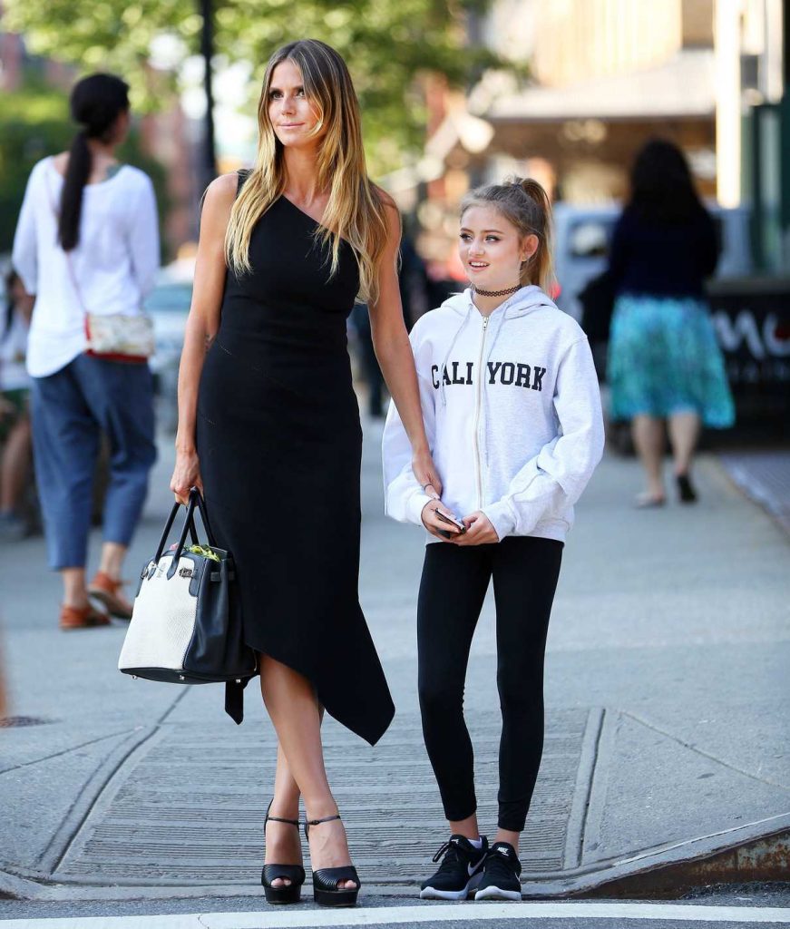 Heidi Klum Goes Shopping With Her Daughter in New York City 06/14/2017-1