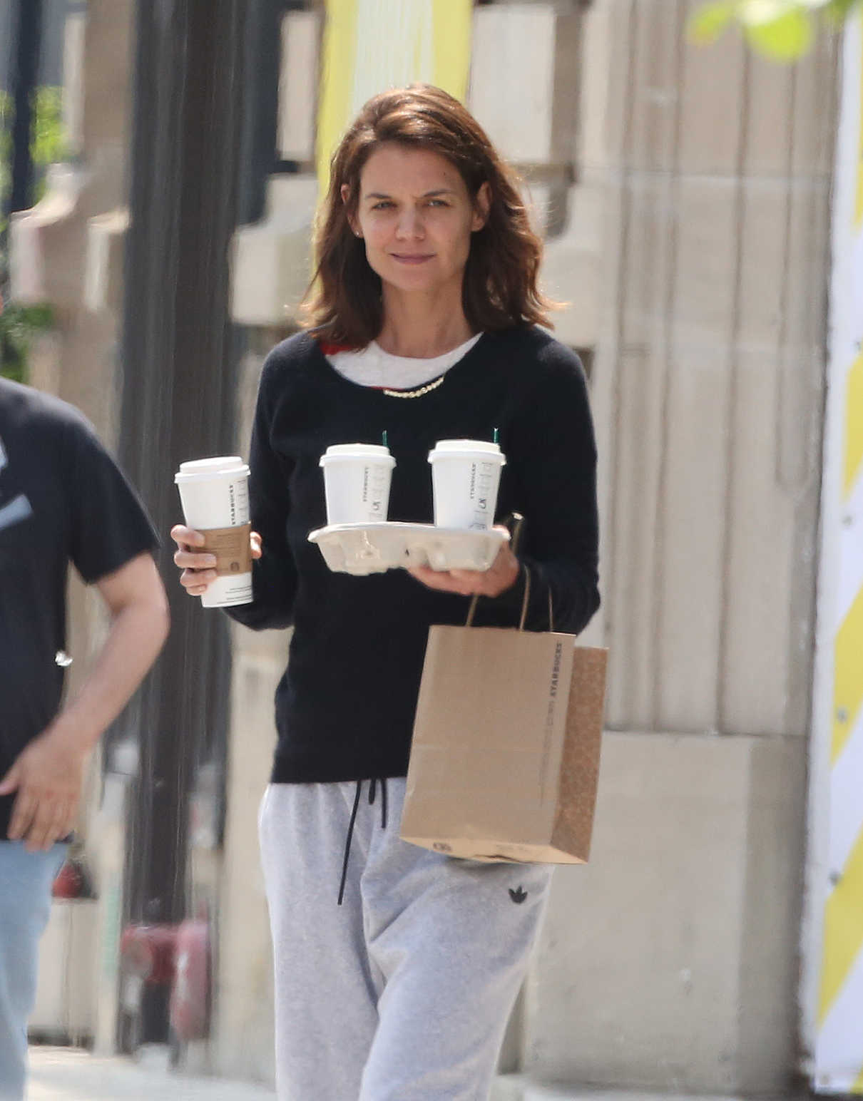 Katie Holmes Leaves a Starbucks in Montreal 06/20/2017-3